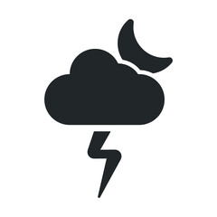 Night storm icon