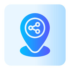 share location gradient icon