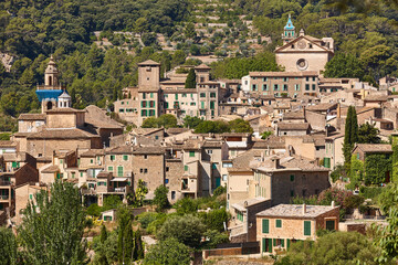 Picturesque stone village in Mallorca island. Valdemossa. Spain