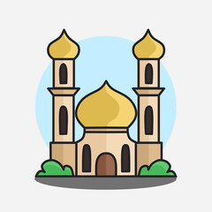 mosque vector illustration