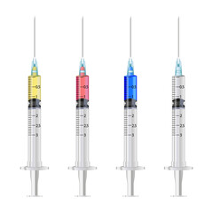 Set of syringes