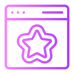 web rating gradient icon