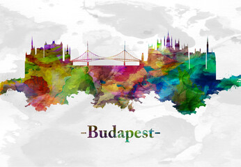 Fototapeta premium Budapest Hungary skyline