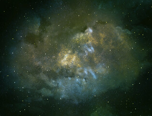 Obraz premium Night sky with stars as background. Universe