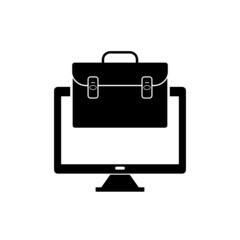 Work at home icon. Working icon isolated on white background