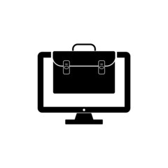 Work at home icon. Working icon isolated on white background