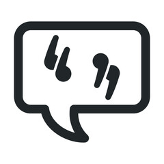 Quotation text icon