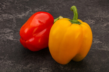 Ripe sweet Bulgarian bell pepper