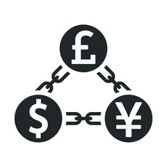 Money chain icon