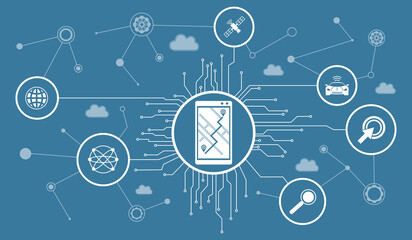 Fototapeta premium Concept of gps