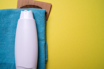 shampoo or hair conditioner bottle isolated