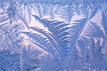Blue background with ice patterns