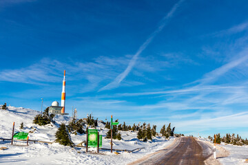 Unterwegs in der wunderschönen Winterlandschaft durch den schönen Harz am Brocken - Sachsen-Anhalt