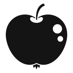Fresh apple icon simple vector. Diet food