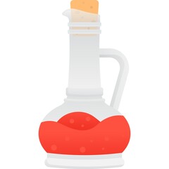 Sauce vector hot tomato chili in bottle icon