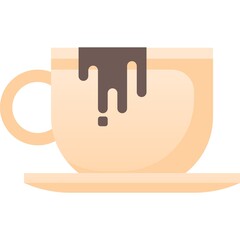 Coffee cup icon vector cappuccino or espresso mug