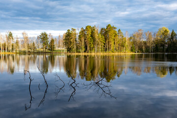 Beautiful view over the lake