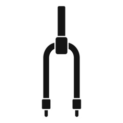 Bike suspension fork icon simple vector. Fix workshop