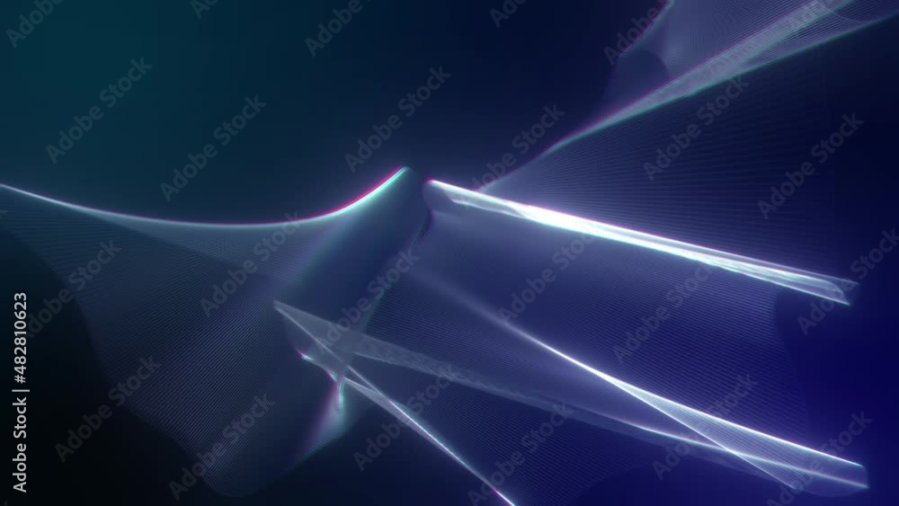 Poster 4k animated abstract background made of animated lines
