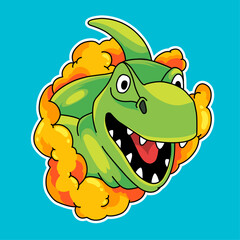 dinosaur cartoon illustration
