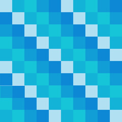 Blue square pattern and background.