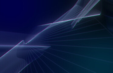 Abstract background made of animated lines