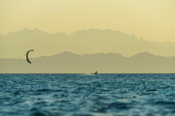 Sunset kiting