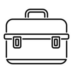 Bike toolbox icon outline vector. Fix service