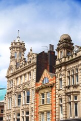 Naklejka premium Briggate street in Leeds UK