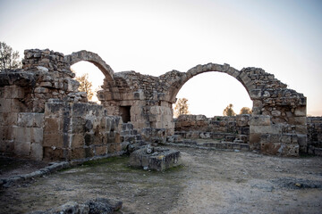 Cyprus, outdoor archaeological museum in Paphos
