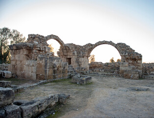 Cyprus, outdoor archaeological museum in Paphos
