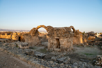 Cyprus, outdoor archaeological museum in Paphos
