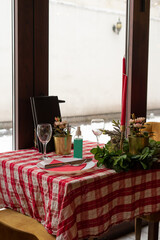 Romantic restaurant place for two. Valentines day date. 