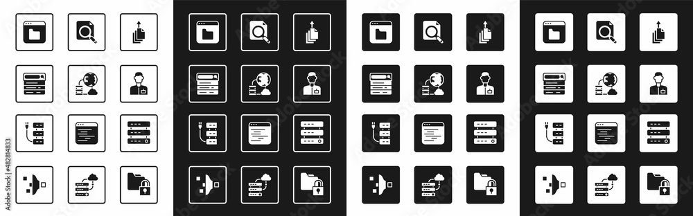 Poster set data export, network cloud connection, search engine, browser files, analyst engineer, concept w