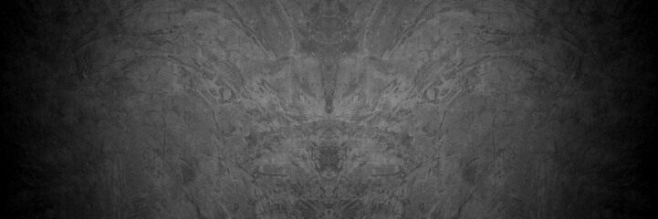 Old wall texture cement dark black gray  background abstract grey color design are light with white gradient background.