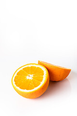 orange on a plate