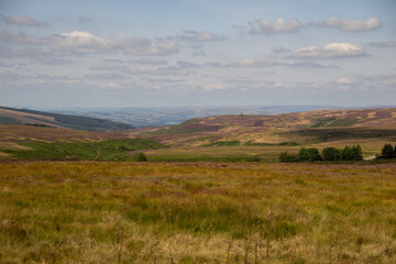 The Peak District looking towards Cheshire