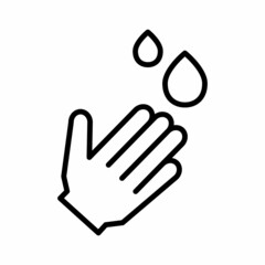 Hand Wash, Washing Hand Icon Design Vector Logo Template Illustration Sign And Symbol