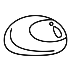 Maroon chestnut icon outline vector. Autumn tree