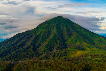 Ijen track mountain view, Indonesia