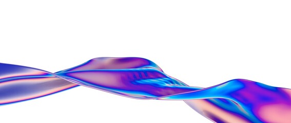 Abstract line fluid colors backgrounds. Trendy Vibrant Fluid Colors. 3d render