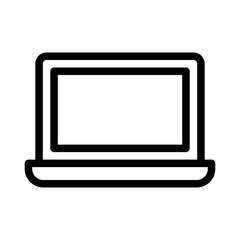 laptop icon - outline style