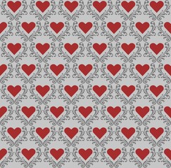 heart pattern seamless background