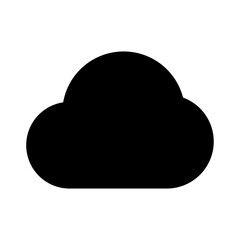 cloud icon - solid style