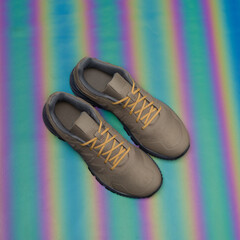 Sneakers on a holographic background