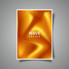 modern gradation cover template background, with abstract orange mesh color pattern fluid art, design vector graphic