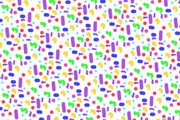 Fototapeta na wymiar Seamless abstract pattern - festive multicolored background.