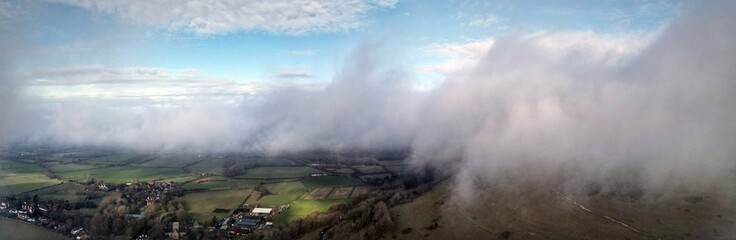 Cloudy view from The South Downs