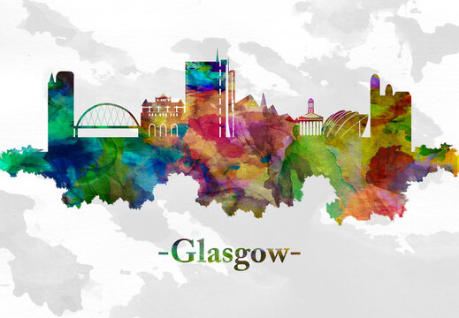 Glasgow Scotland Skyline