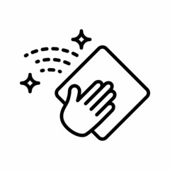 Cleaning With Napkin Icon Design Vector Logo Template Illustration Sign And Symbol